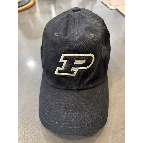 Nike Other - Purdue Boilermakers Nike Club Cap M/L Men's Strapback Hat Black P Embroidered
